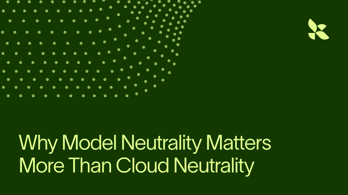 Model Neutrality: Why Avoiding AI Vendor Lock-In Matters