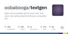 TextGen is now a native desktop app. Open-source alternative to LM Studio (formerly text-generation-webui).