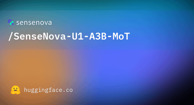 sensenova/SenseNova-U1-A3B-MoT · Hugging Face