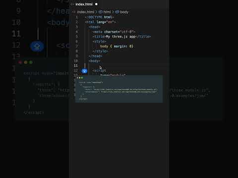 Get started using Three.js without having to use npm