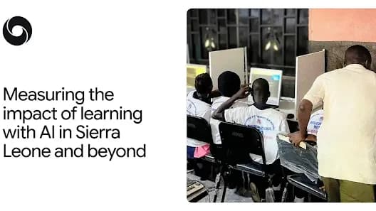 Measuring the impact of learning with AI in Sierra Leone and beyond