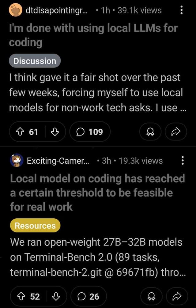Duality of r/LocalLLaMA