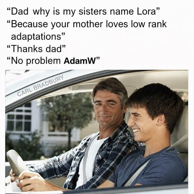 Dad why is my sisters name Lora?