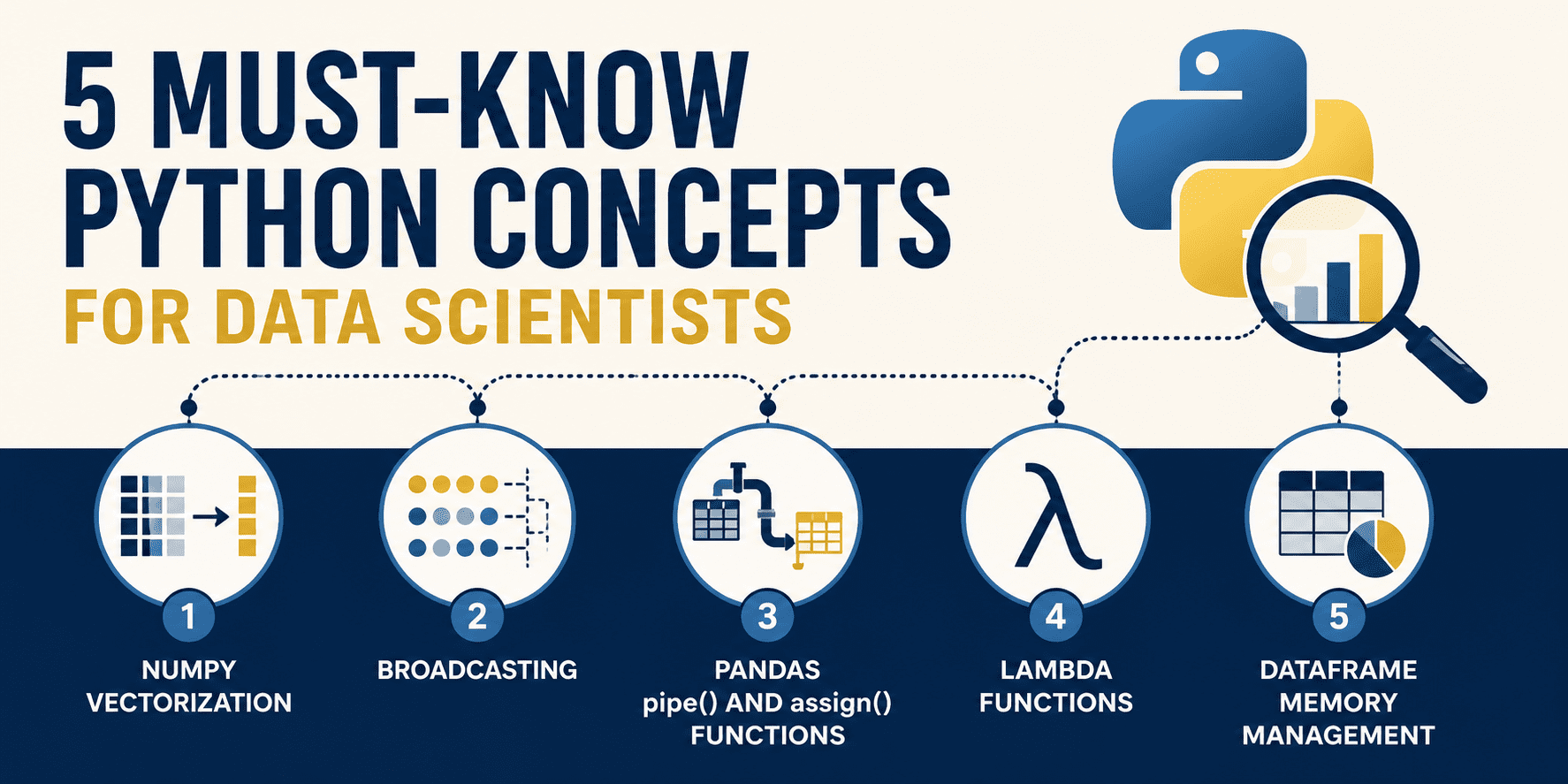 5 Must-Know Python Concepts for Data Scientists